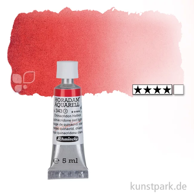 Artikelbild 1 des Artikels “Schmincke HORADAM Aquarellfarben Tube 5 ml | 343 Chinacridon Hellrot“