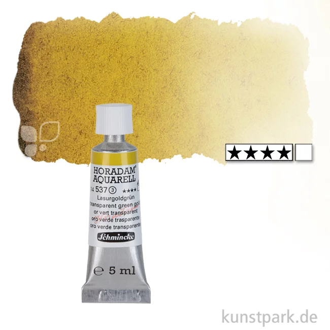 Artikelbild 1 des Artikels “Schmincke HORADAM Aquarellfarben Tube 5 ml | 537 Lasurgoldgrün“