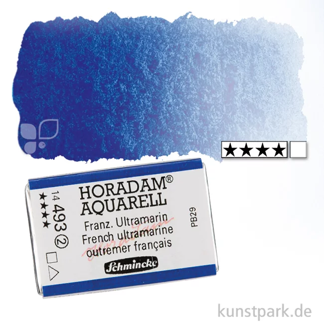 Artikelbild 1 des Artikels “Schmincke HORADAM Aquarellfarben 1/1 Napf | 493 Französisches Ultramarin“