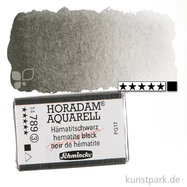 Artikelbild 1 des Artikels “Schmincke HORADAM Aquarellfarben 1/1 Napf | 789 Hämatitschwarz“