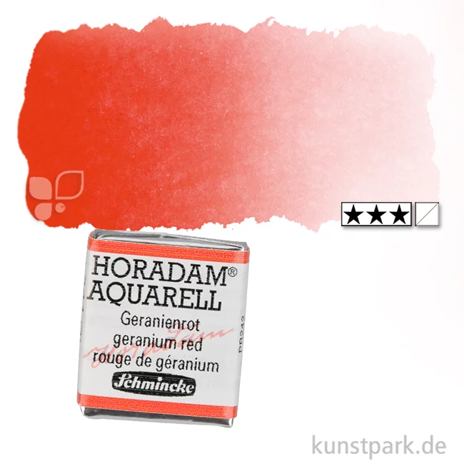 Artikelbild 1 des Artikels “Schmincke HORADAM Aquarellfarben 1/2 Napf | 341 Geranienrot“