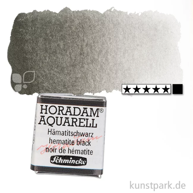 Artikelbild 1 des Artikels “Schmincke HORADAM Aquarellfarben 1/2 Napf | 789 Hämatitschwarz“