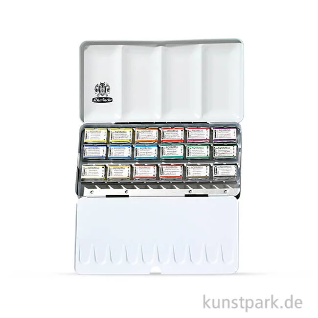 Artikelbild 1 des Artikels “Schmincke HORADAM Aquarellkasten mit 18 ganzen Näpfchen + Reserve “