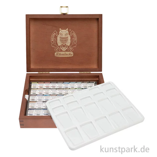 Artikelbild 1 des Artikels “Schmincke HORADAM Aquarellkasten Supergranulierend - 50 x 1/2 Näpfchen “