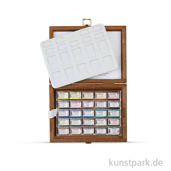 Artikelbild 1 des Artikels “Schmincke HORADAM Aquarell Holzkasten mit 24 ganzen Näpfchen “