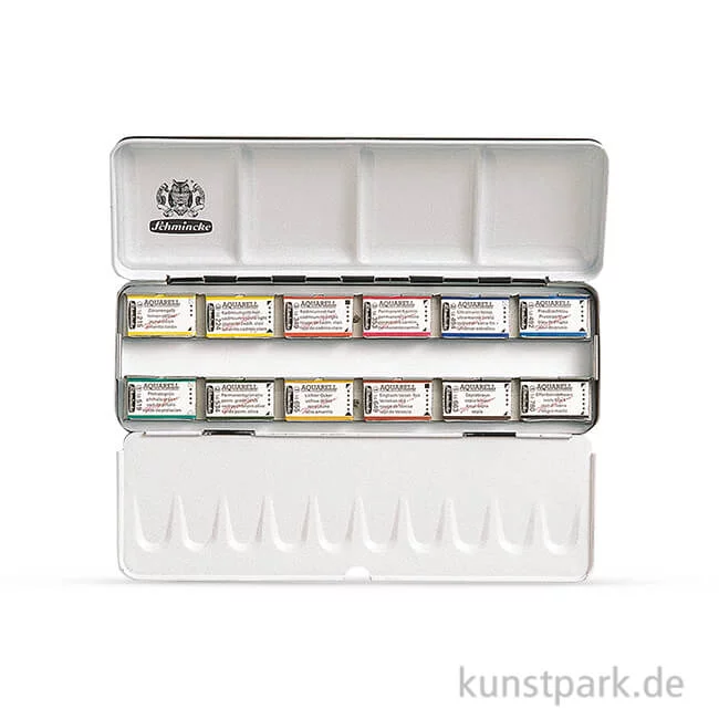 Artikelbild 1 des Artikels “Schmincke HORADAM Aquarellkasten mit 12 ganzen Näpfchen “
