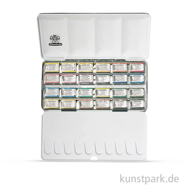 Artikelbild 1 des Artikels “Schmincke HORADAM Aquarellkasten mit 24 ganzen Näpfchen “