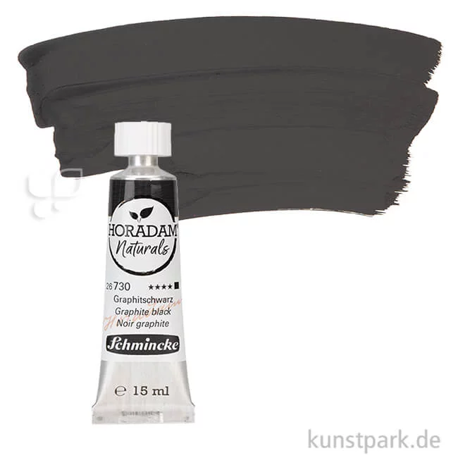 Artikelbild 1 des Artikels “Schmincke HORADAM Naturals Wasserfarben, 15 ml Tube | Graphitschwarz“