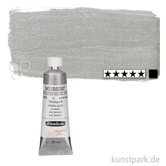 Artikelbild 1 des Artikels “Schmincke MUSSINI Ölfarben Gold 35 ml Tube | 860 Weissgold“