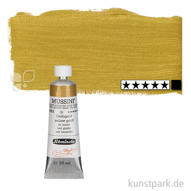 Artikelbild 1 des Artikels “Schmincke MUSSINI Ölfarben Gold 35 ml Tube | 863 Gelbgold“