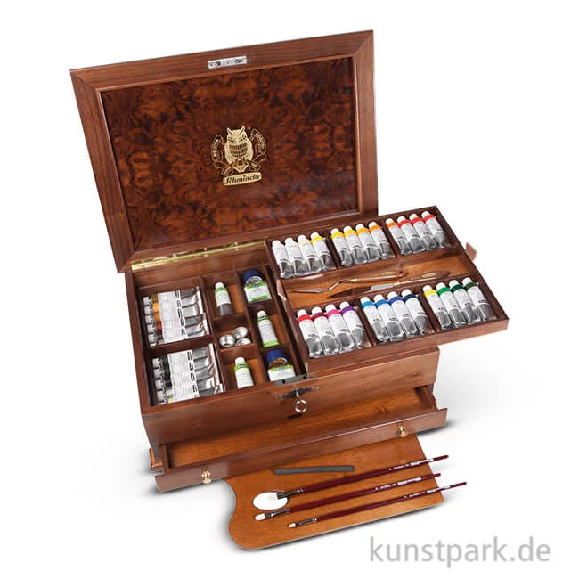 Artikelbild 1 des Artikels “Schmincke Edelholztruhe MUSSINI-Ölfarben, 36 Tuben 35 ml & Zubehör “