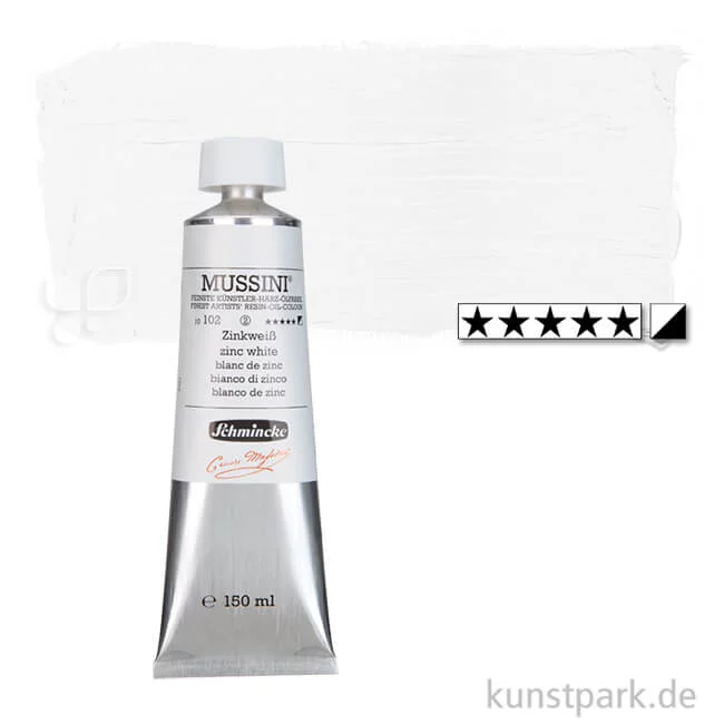 Artikelbild 1 des Artikels “Schmincke MUSSINI Ölfarben 150 ml | 102 Zinkweiß“