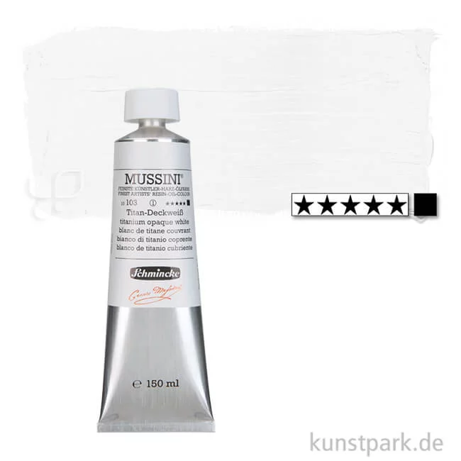 Artikelbild 1 des Artikels “Schmincke MUSSINI Ölfarben 150 ml | 103 Titan-Deckweiss“