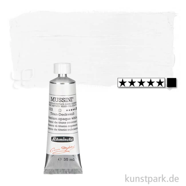 Artikelbild 1 des Artikels “Schmincke MUSSINI Ölfarben 35 ml | 103 Titan-Deckweiss“