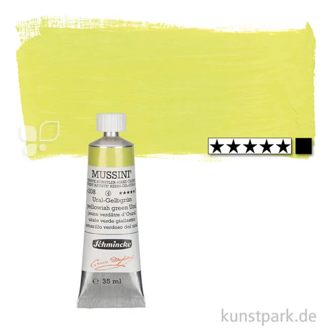 Artikelbild 1 des Artikels “Schmincke MUSSINI Ölfarben 35 ml | 208 Ural-Gelbgrün“