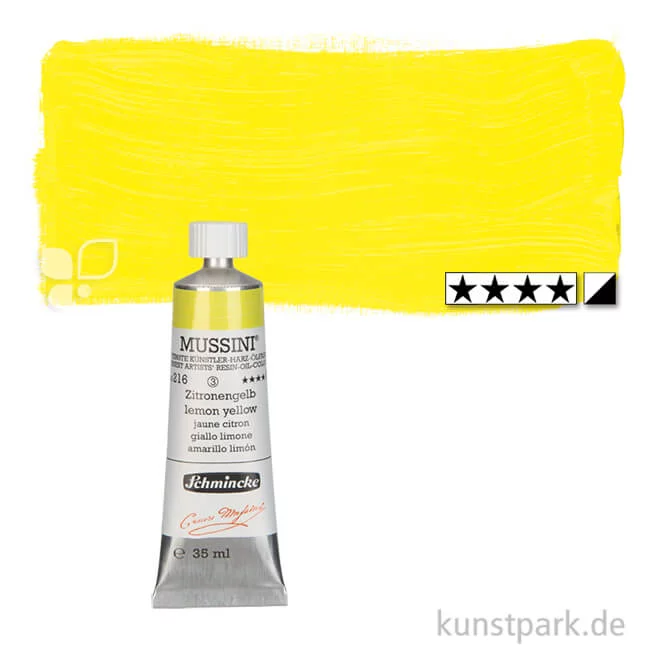 Artikelbild 1 des Artikels “Schmincke MUSSINI Ölfarben 35 ml | 216 Zitronengelb“