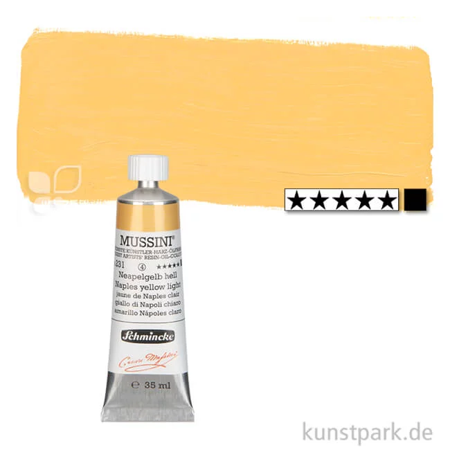 Artikelbild 1 des Artikels “Schmincke MUSSINI Ölfarben 35 ml | 231 Neapelgelb hell“