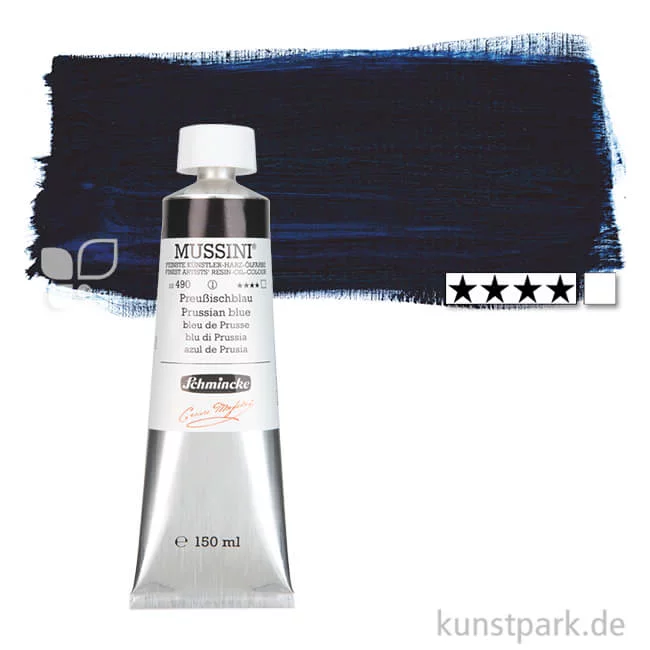 Artikelbild 1 des Artikels “Schmincke MUSSINI Ölfarben 150 ml | 490 Preußischblau“