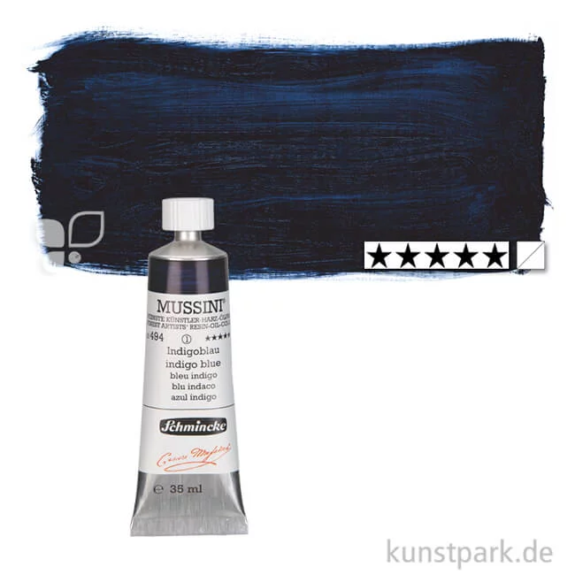 Artikelbild 1 des Artikels “Schmincke MUSSINI Ölfarben 35 ml | 494 Indigoblau“