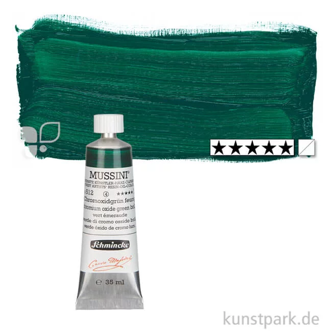Artikelbild 1 des Artikels “Schmincke MUSSINI Ölfarben 35 ml | 512 Chromoxidgrün feurig“