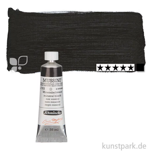 Artikelbild 1 des Artikels “Schmincke MUSSINI Ölfarben 35 ml | 783 Mineralschwarz“