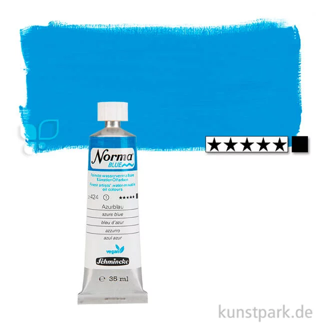 Artikelbild 1 des Artikels “Schmincke NORMA Blue - wasservermalbare Ölfarbe, 35 ml Tube | Azurblau“