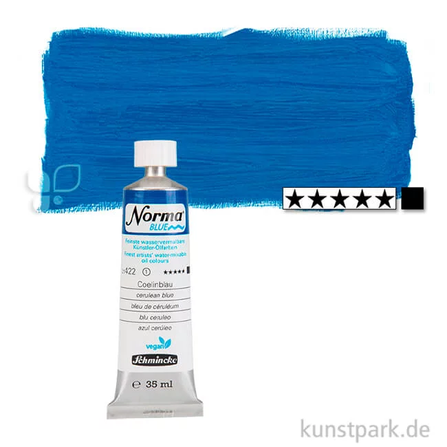 Artikelbild 1 des Artikels “Schmincke NORMA Blue - wasservermalbare Ölfarbe, 35 ml Tube | Coelinblau“