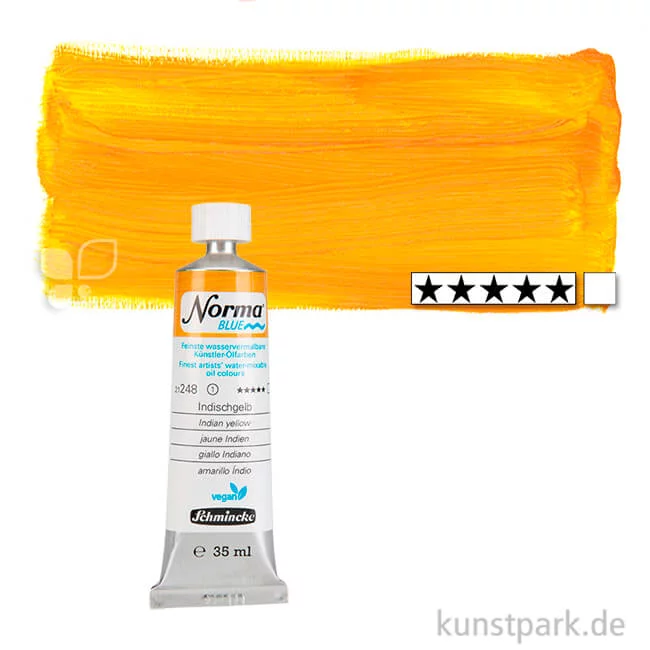 Artikelbild 1 des Artikels “Schmincke NORMA Blue - wasservermalbare Ölfarbe, 35 ml Tube | Indischgelb“