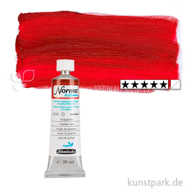 Artikelbild 1 des Artikels “Schmincke NORMA Blue - wasservermalbare Ölfarbe, 35 ml Tube | Krapprot“