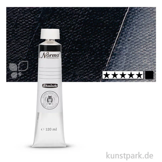Artikelbild 1 des Artikels “Schmincke NORMA Ölfarben 120 ml | 704 Elfenbeinschwarz“