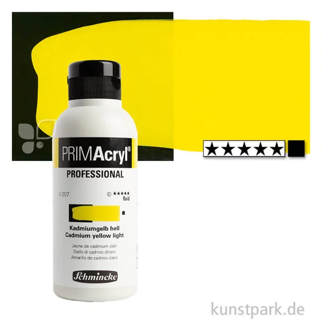 Artikelbild 1 des Artikels “Schmincke PRIMAcryl Acrylfarben 250 ml Fluid | 207 Kadmiumgelb hell“