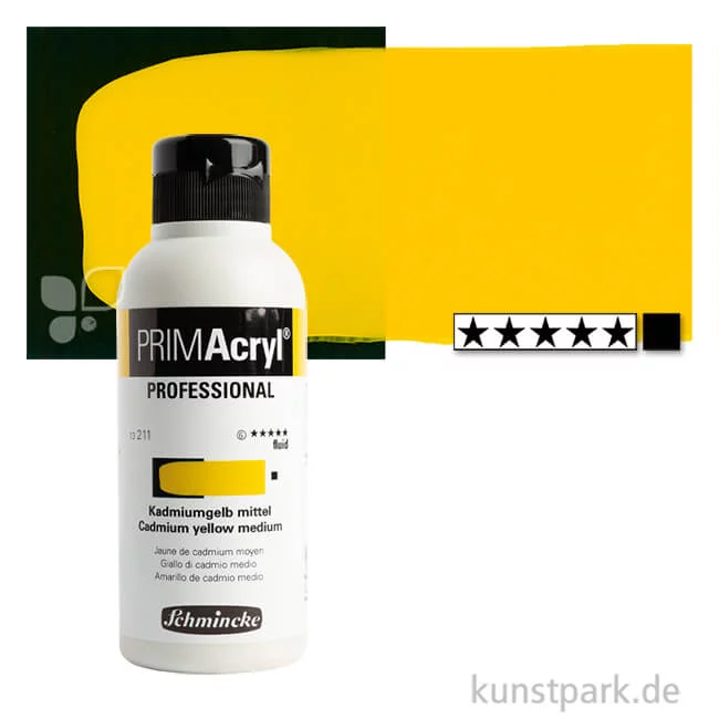 Artikelbild 1 des Artikels “Schmincke PRIMAcryl Acrylfarben 250 ml Fluid | 211 Kadmiumgelb mit.“