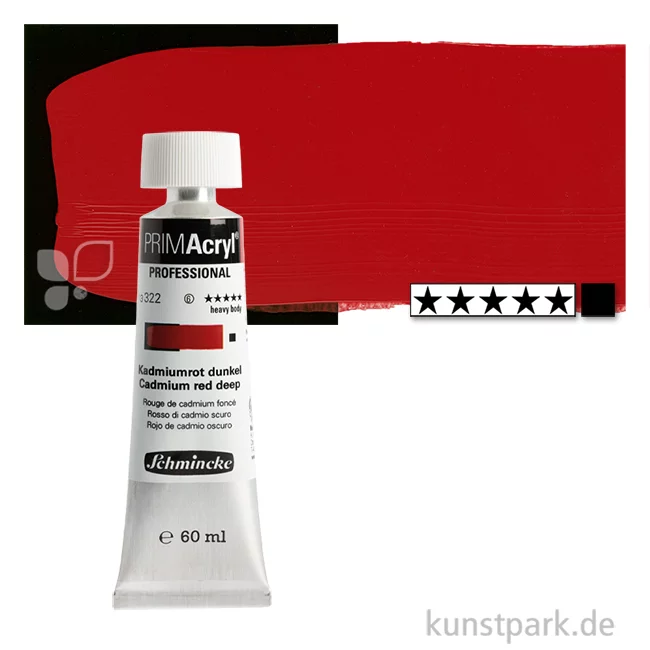 Artikelbild 1 des Artikels “Schmincke PRIMAcryl Acrylfarben 60 ml | 322 Kadmiumrot dunkel“