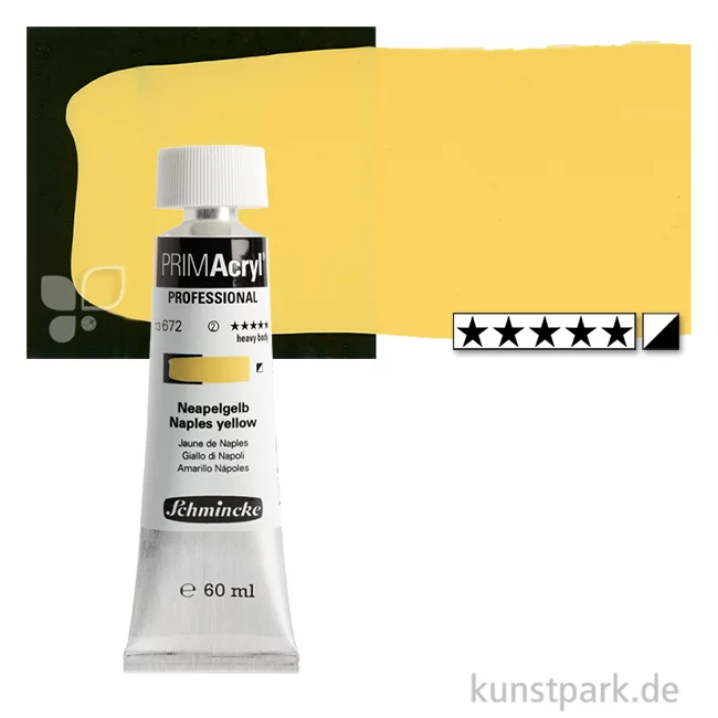 Artikelbild 1 des Artikels “Schmincke PRIMAcryl Acrylfarben 60 ml | 672 Neapelgelb hell“
