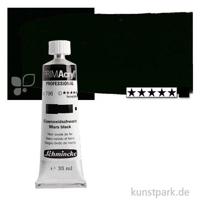 Artikelbild 1 des Artikels “Schmincke PRIMAcryl Acrylfarben 35 ml | 796 Eisenoxidschwarz“