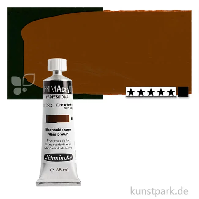 Artikelbild 1 des Artikels “Schmincke PRIMAcryl Acrylfarben 35 ml | 683 Eisenoxidbraun“