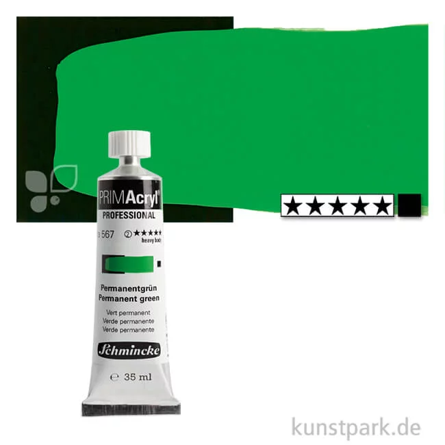 Artikelbild 1 des Artikels “Schmincke PRIMAcryl Acrylfarben 35 ml | 567 Permanentgrün hell“