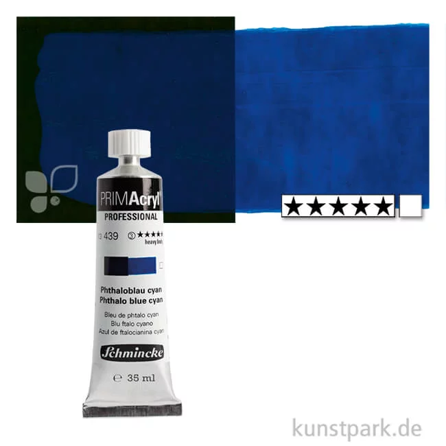 Artikelbild 1 des Artikels “Schmincke PRIMAcryl Acrylfarben 35 ml | 439 Phtaloblau cyan“