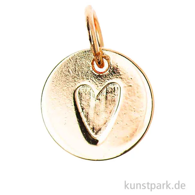 Artikelbild 1 des Artikels “Schmuck-Anhänger Mini-Scheibe - Herz, Gold “