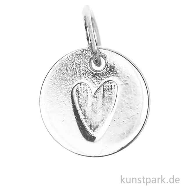 Artikelbild 1 des Artikels “Schmuck-Anhänger Mini-Scheibe - Herz, Silber “