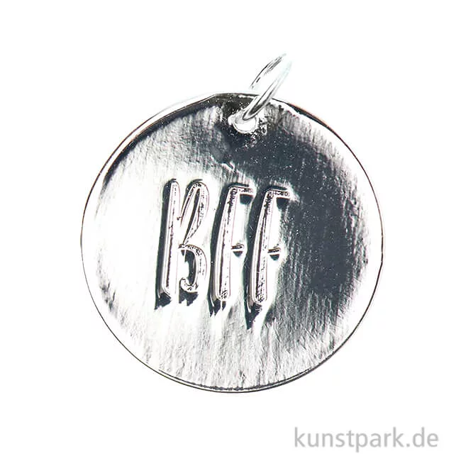 Artikelbild 1 des Artikels “Schmuck-Anhänger Scheibe - Best Friend for Ever, Silber “