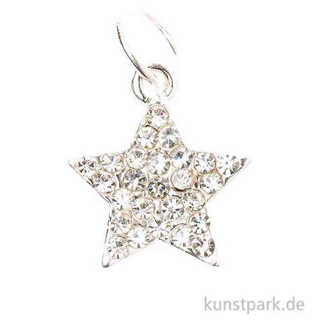 Artikelbild 1 des Artikels “Schmuck-Anhänger - Stern mit Strass, Silber “