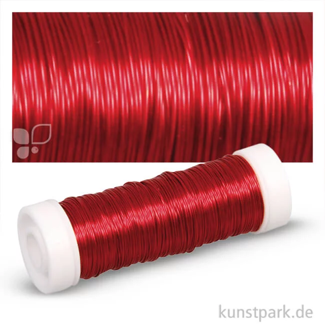 Artikelbild 1 des Artikels “Schmuck-Häkeldraht - 0,30 mm - 50 m 50 m Spule | Rot“