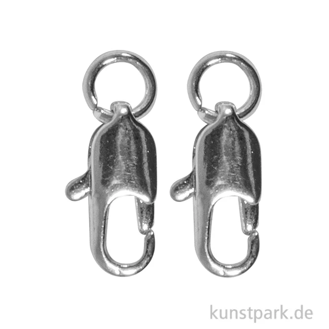 Artikelbild 1 des Artikels “Schmuck Karabiner-Schließe, Silber, 9,2 x 3,4 mm, 2 Stück “