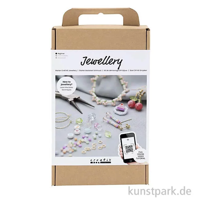 Artikelbild 1 des Artikels “Schmuck Starter Bastelset mit viel Zubehör - Leuchtende Farben “