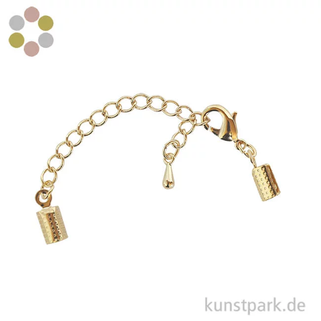 Artikelbild 1 des Artikels “Schmuckverschluss montiert mit Karabiner, 2 mm, 1 Stück “