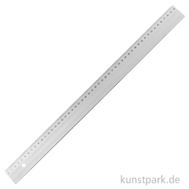 Artikelbild 1 des Artikels “Schneidelineal aus Aluminium mit Loch 50 cm“