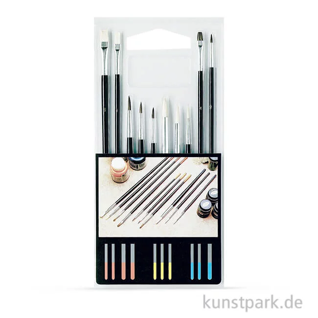 Artikelbild 1 des Artikels “Schulmalpinsel Set-1 mit 10 verschiedenen Pinseln “