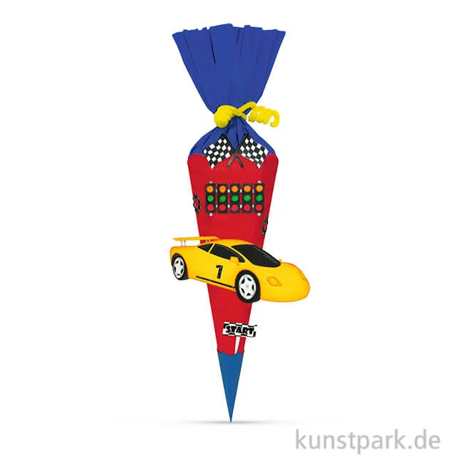 Artikelbild 1 des Artikels “Schultüten-Bastelset Mini - Rennwagen, mit umfangreichem Zubehör “