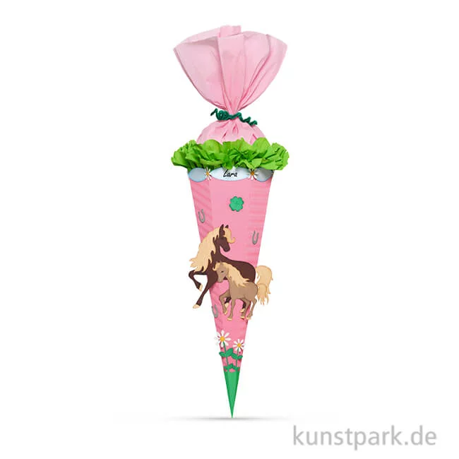 Artikelbild 1 des Artikels “Schultüten-Bastelset - Pferde, mit umfangreichem Zubehör “